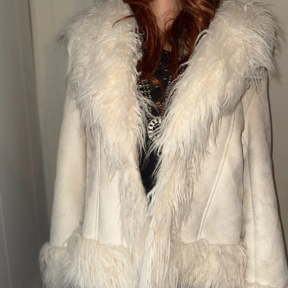 Boohoo Cream Teddy Jacket - Picture 3 of 4